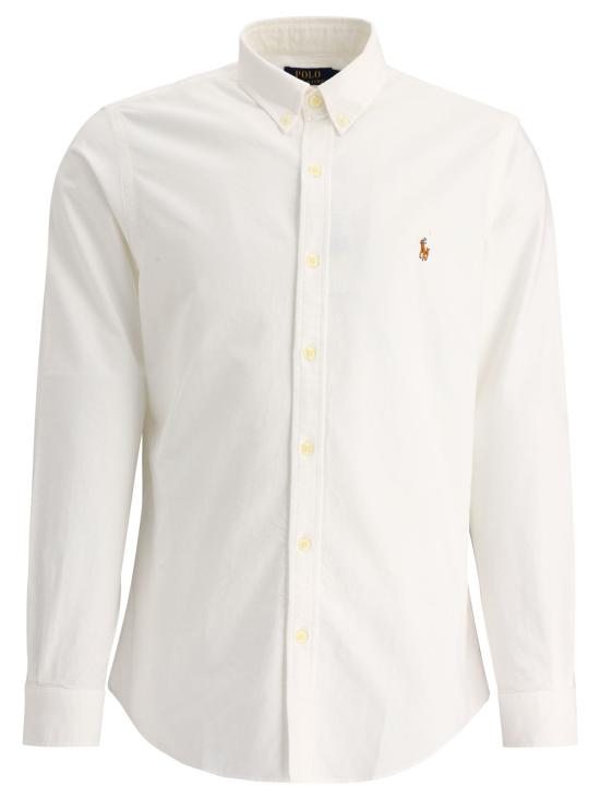 26SS 폴로 랄프로렌 컬러 포니 자수 커스텀 핏 버튼 다운 셔츠 710792041001WHITE - POLO RALPH LAUREN
