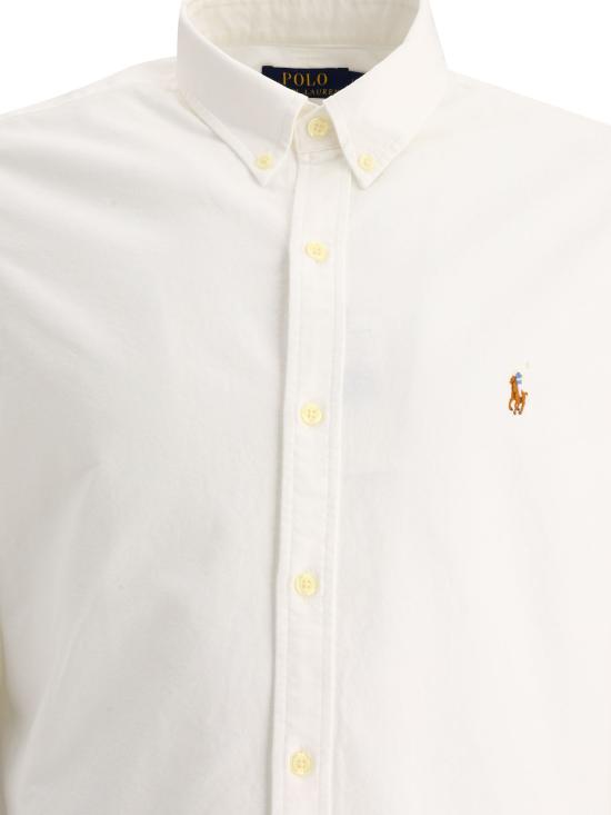 26SS 폴로 랄프로렌 컬러 포니 자수 커스텀 핏 버튼 다운 셔츠 710792041001WHITE - POLO RALPH LAUREN