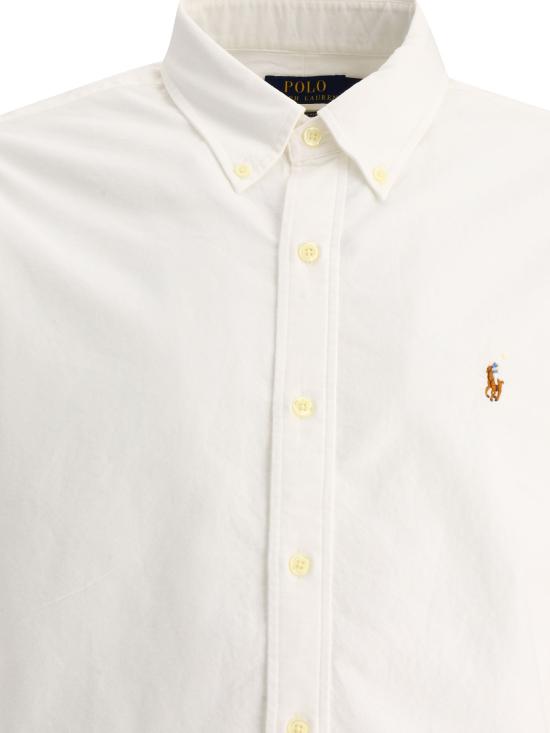 26SS 폴로 랄프로렌 컬러 포니 자수 커스텀 핏 버튼 다운 셔츠 710792041001WHITE - POLO RALPH LAUREN