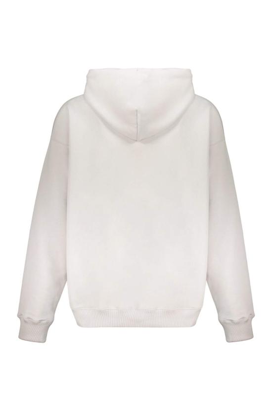  오프화이트 긴팔 티셔츠 후드티 (캥거루 포켓 포함) 화이트 - OFF WHITE