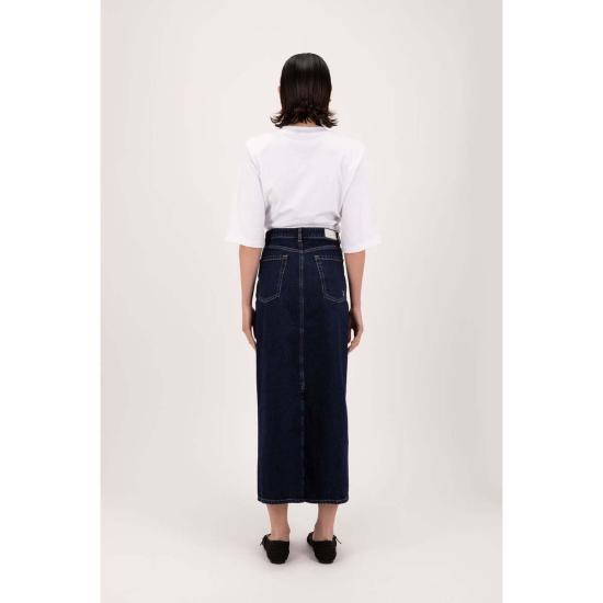  아이콘데님 데님 스커트 아이콘 데님 로스앤젤레스 수키  딥 블루 - ICON DENIM