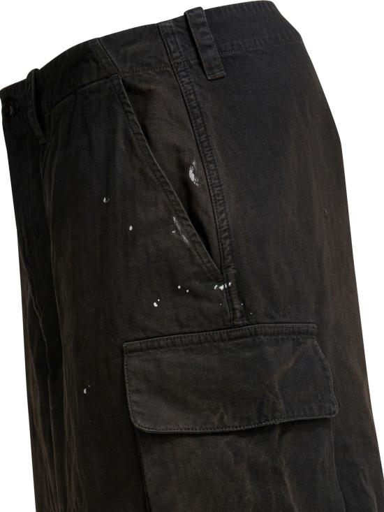 26SS 아워레가시 마운트 쇼츠 네뷸라 워시 정글 헤링본 M2264MSJHNEBULA Black - OUR LEGACY