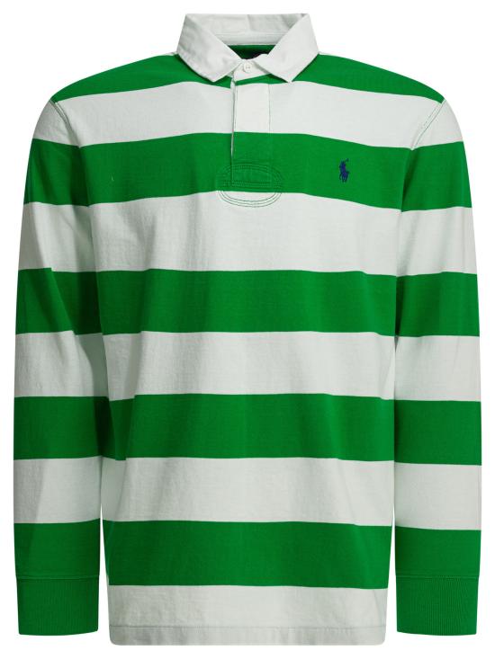 26SS 폴로 랄프로렌 아이코닉 럭비 셔츠 710717116502BILLIARD Green
