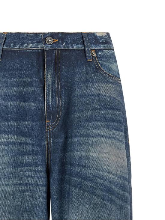  골든구스 팬츠 골든 구스 멜로디 보이프렌드  블루 - GOLDEN GOOSE