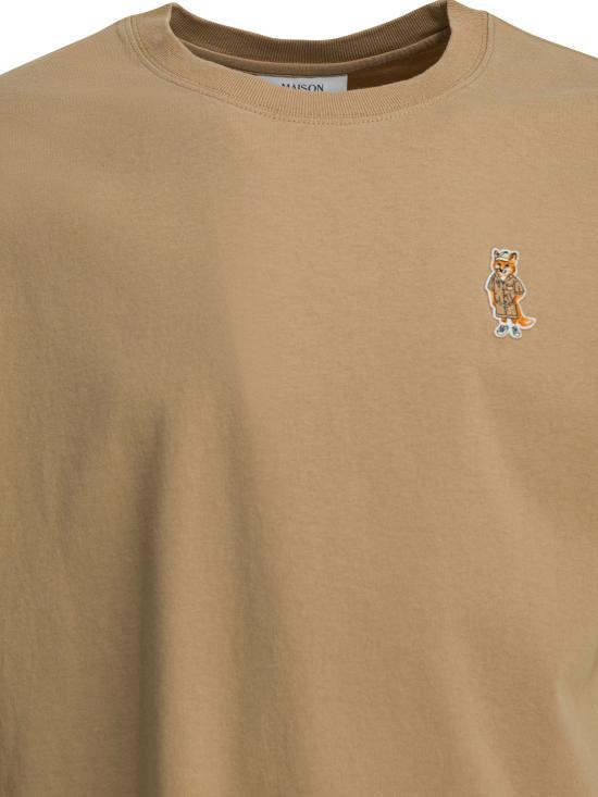26SS 메종키츠네 드레스드 폭스 컴포트 티셔츠 QM00101KJ70250429 Beige - MAISON KITSUNE