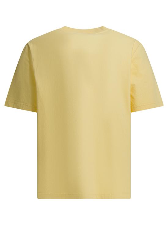 26SS 메종키츠네 드리밍 폭스 컴포트 티셔츠 QM00102KJ70260425 Yellow - MAISON KITSUNE