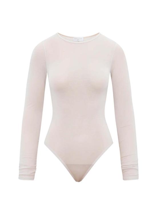  아르테미스 디시에로 바디수트 티셔츠 다샤 바디수트, 살짝 비치는 화이트 색상 - ARTEMIS DICIERO