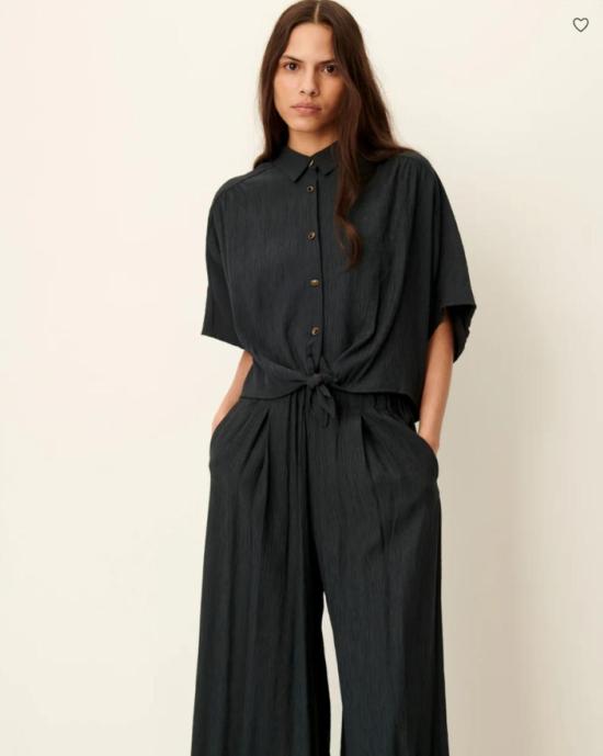  세순 블라우스 알파사 매듭 셔츠 - SESSUN