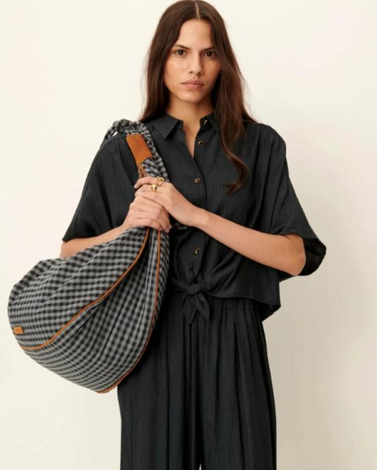  세순 블라우스 알파사 매듭 셔츠 - SESSUN