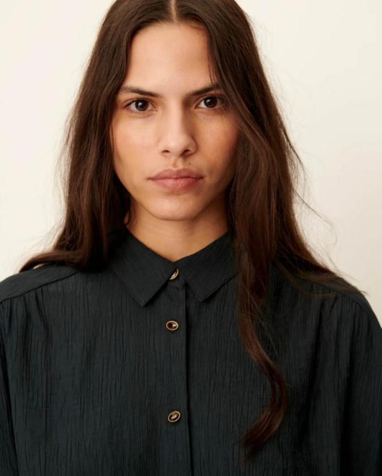  세순 블라우스 알파사 매듭 셔츠 - SESSUN