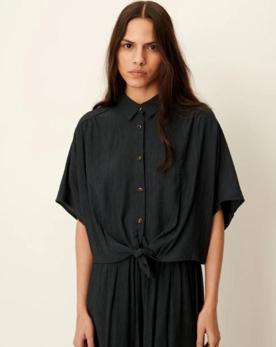  세순 블라우스 알파사 매듭 셔츠