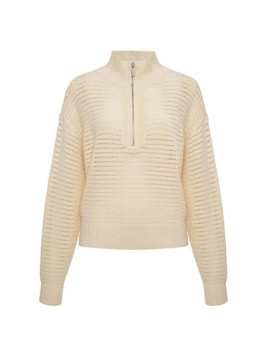  생츄어리 스웨터 오픈 니트 1/2 지퍼 - SANCTUARY