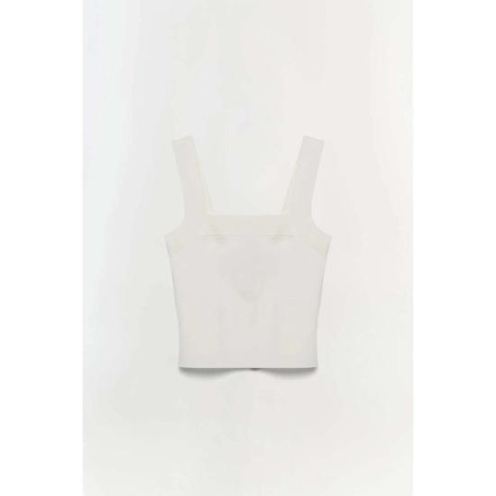  조나단 심카이 민소매 티셔츠 Jonathan Simkhai Madine 탱크탑 아이보리