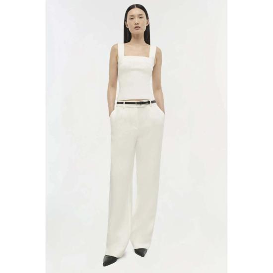  조나단 심카이 민소매 티셔츠 Jonathan Simkhai Madine 탱크탑 아이보리 - JONATHAN SIMKHAI