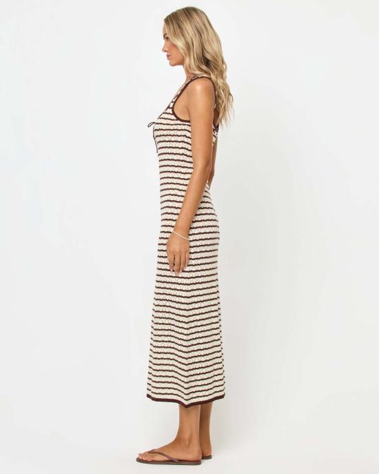  엘스페이스 롱 원피스 LSpace 로잘리 맥시 드레스 카페 크림 - L SPACE