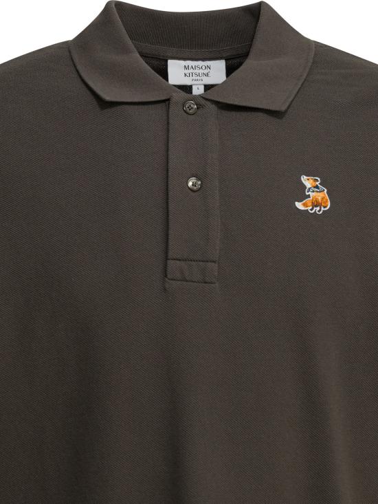 26SS 메종키츠네 폴로 티셔츠 QM00201KP00010453 Green - MAISON KITSUNE