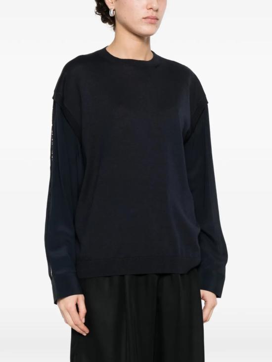 26SS 파비아나 필리피 긴팔 티셔츠 MAD266F068 L9315146 Blue - FABIANA FILIPPI