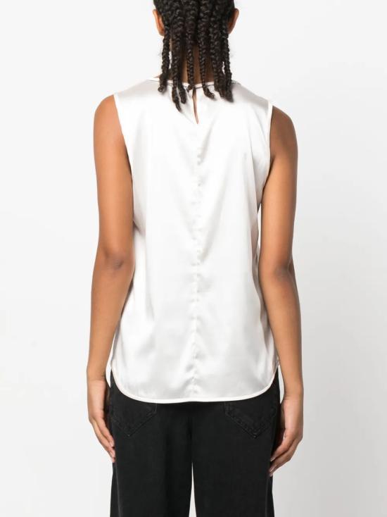 25FW 페세리코 민소매 티셔츠 S08893D02372841 White - PESERICO