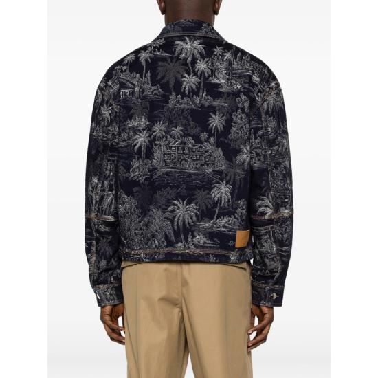 26SS 아미리 자켓 AMOUJA1084 INDIG BLUE WHITE - AMIRI