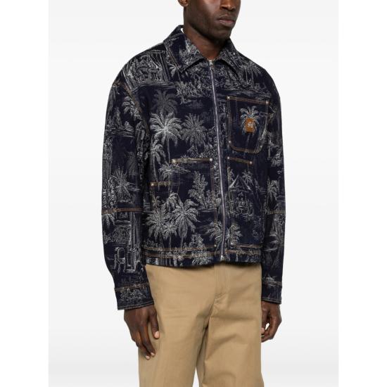 26SS 아미리 자켓 AMOUJA1084 INDIG BLUE WHITE - AMIRI