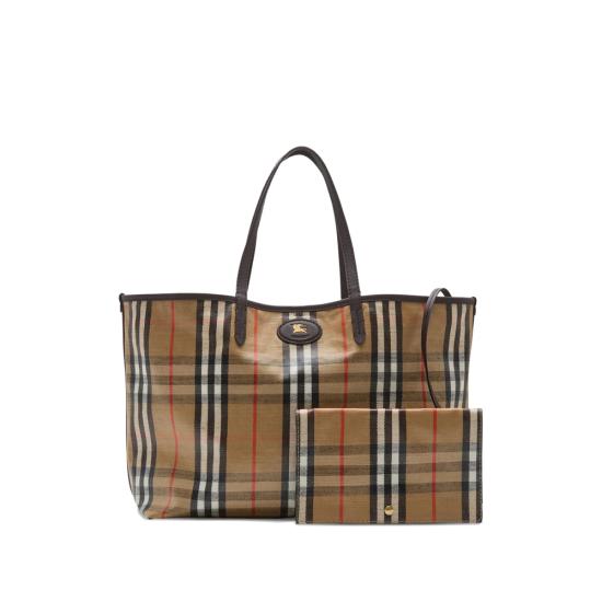 26SS 버버리 하이랜드 미디움 토트백 8112222 HIGHLAN MD B9368 NEUTRALS BLACK - BURBERRY