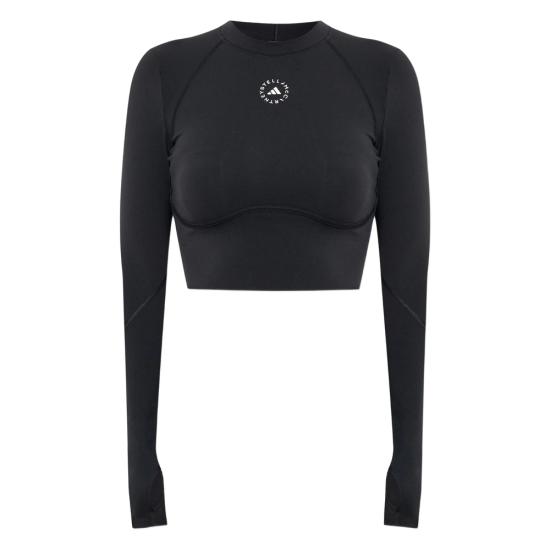 26SS 아디다스 바이 스텔라매카트니 후드 티셔츠 JW4566 BLACK