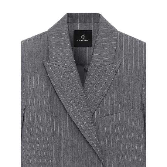 26SS 애니빙 수트 자켓 A 01 12173 STR17 GREY - ANINE BING