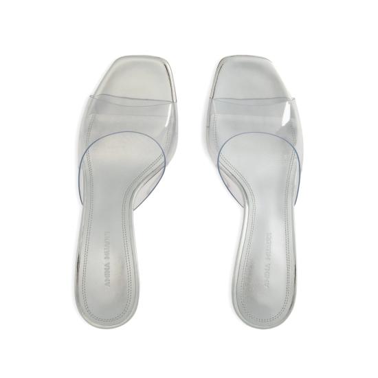 26SS 아미나 무아디 부츠 LUPITA GLASS S 70 TRANS WHITE - AMINA MUADDI