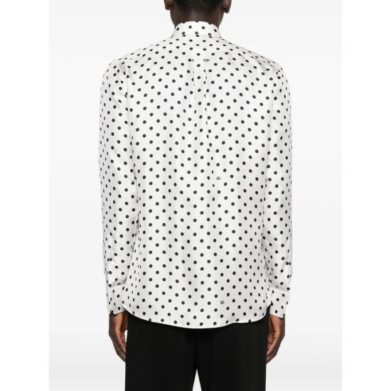 26SS 돌체앤가바나 긴팔 셔츠 G5ML1T IS1VZ HWZQN WHITE BLACK - DOLCE & GABBANA