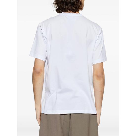 26SS 베르사체 반팔 티셔츠 80GAHT17 CJ00T 003 WHITE BLACK - VERSACE