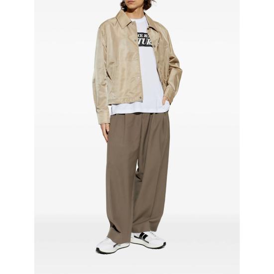 26SS 베르사체 반팔 티셔츠 80GAHT17 CJ00T 003 WHITE BLACK - VERSACE