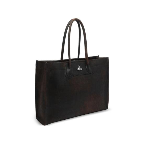 26SS 비비안웨스트우드 토트백 4D01000JU L00BK D402 BROWN NEUTRALS - VIVIENNE WESTWOOD