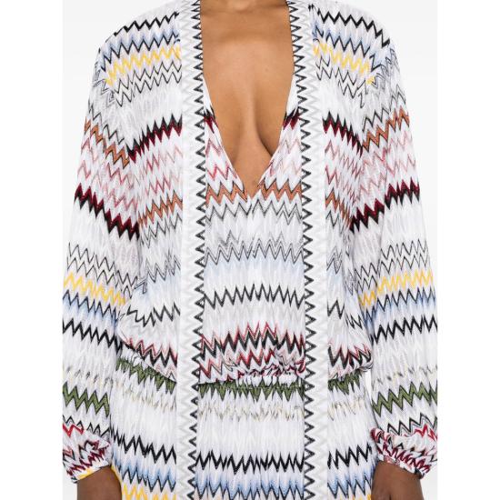 26SS 미소니 미디 원피스 DS26SG09 BR0150 S01K2 WHITE - MISSONI