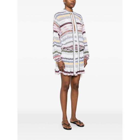 26SS 미소니 미디 원피스 DS26SG09 BR0150 S01K2 WHITE - MISSONI