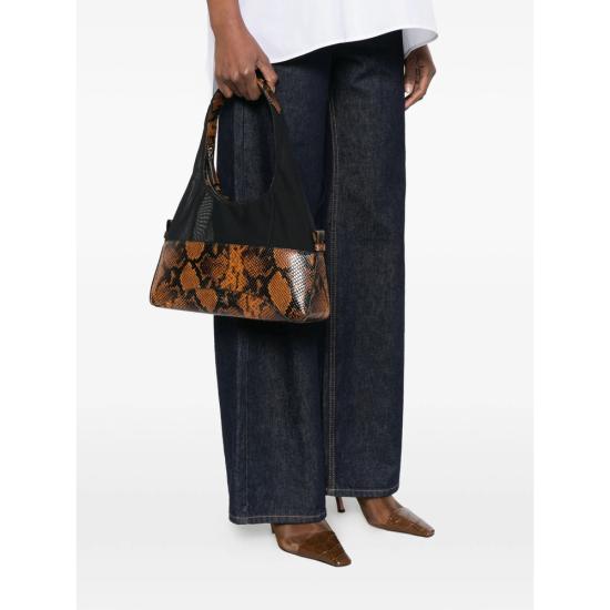 26SS 이로 토트백 TANDEM PYTHON WP44 BLK43 BLACK BROWN - IRO