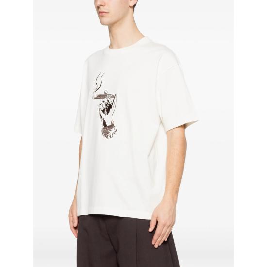 26SS 드롤드무슈 반팔 티셔츠 K TS314 CO248 OFFWH WHITE - DROLE DE MONSIEUR