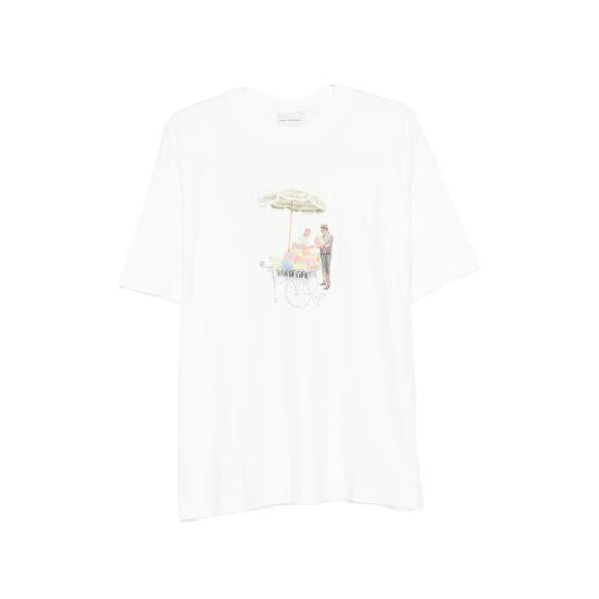 26SS 드롤드무슈 반팔 티셔츠 K TS310 CO002 OFFWH WHITE