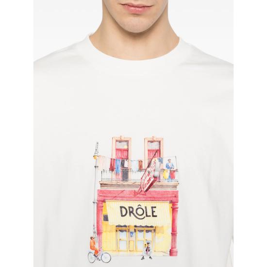 26SS 드롤드무슈 반팔 티셔츠 K TS307 CO002 OFFWH WHITE - DROLE DE MONSIEUR