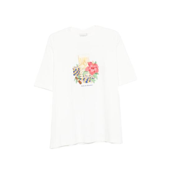 26SS 드롤드무슈 반팔 티셔츠 K TS300 CO002 OFFWH WHITE