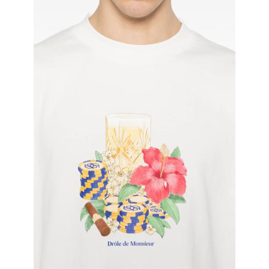 26SS 드롤드무슈 반팔 티셔츠 K TS300 CO002 OFFWH WHITE - DROLE DE MONSIEUR