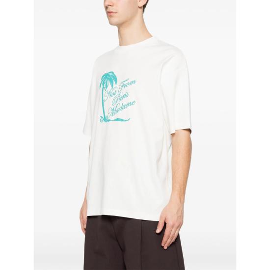 26SS 드롤드무슈 반팔 티셔츠 K TS297 CO002 OFFWH WHITE - DROLE DE MONSIEUR