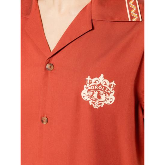 26SS 드롤드무슈 반팔 셔츠 K SH228 CLY001 BRICK ORANGE - DROLE DE MONSIEUR