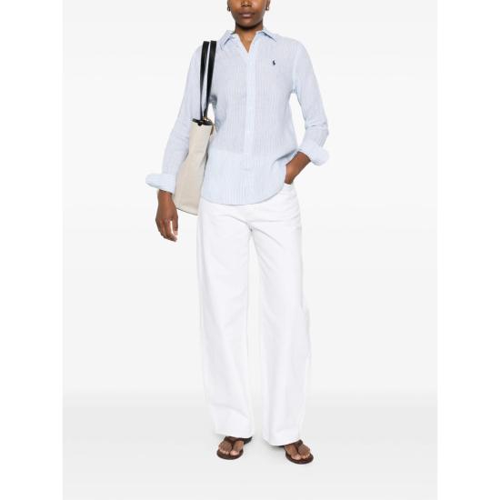 26SS 랄프 로렌 셔츠 211A96158003 BLUWH BLUE WHITE - RALPH LAUREN