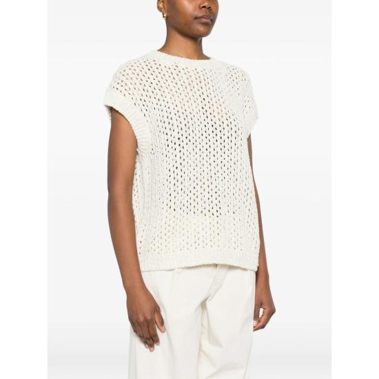 26SS 에르노 민소매 티셔츠 72114 MG000237D 1100 NEUTRALS - HERNO