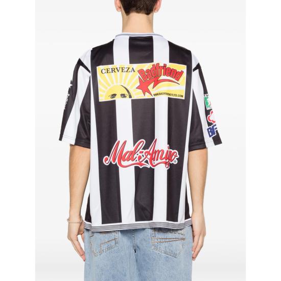 26SS 배드프렌드 반팔 티셔츠 CHIVASJERSEY BLKWH BLACK WHITE - BADFRIEND