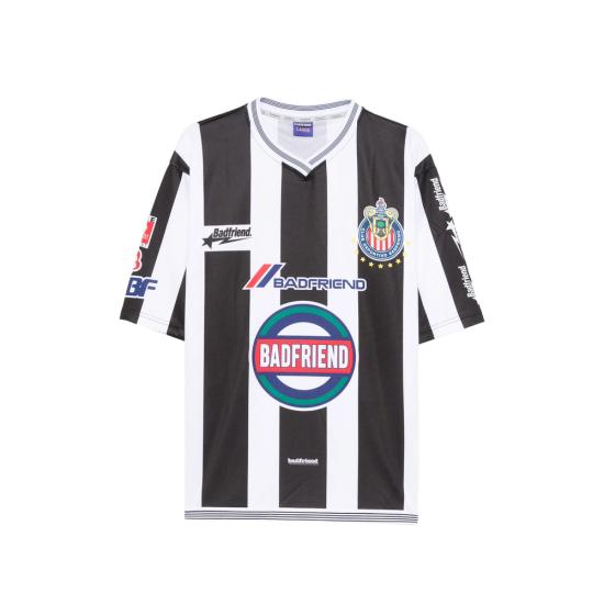 26SS 배드프렌드 반팔 티셔츠 CHIVASJERSEY BLKWH BLACK WHITE