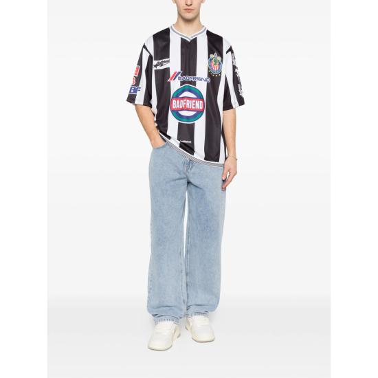 26SS 배드프렌드 반팔 티셔츠 CHIVASJERSEY BLKWH BLACK WHITE - BADFRIEND