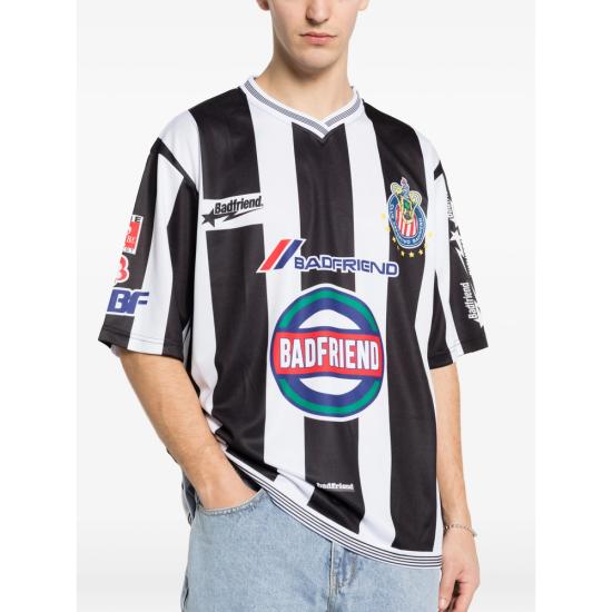 26SS 배드프렌드 반팔 티셔츠 CHIVASJERSEY BLKWH BLACK WHITE - BADFRIEND