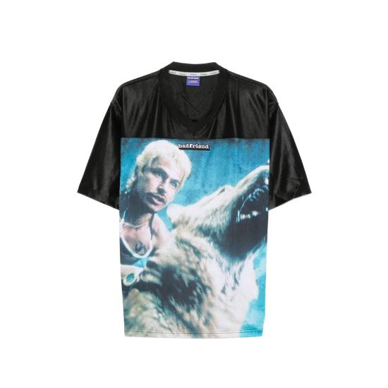 26SS 배드프렌드 반팔 티셔츠 PERROS01 BLACK BLACK BLUE