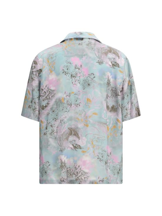  오프화이트 탑 프린트 볼링 셔츠 - OFF WHITE